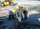 WSSL GIGA-SPAN Tent, CNRL, setting up the large tent