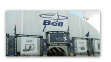 White canpopy Bell Canada Branded Logo Graphics Tent (Series 37)
