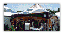 Fuze Branded Logo Marquee Tent, foosball gaming tent