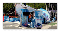 American Idol Branded Logo Arabesque Stagecover Tent, side view