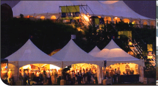 Peak Marquee and Peak Pole Tents Show Cased, Corporate Party, Montreal