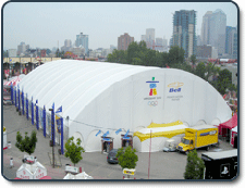 Sport demonstration tent
