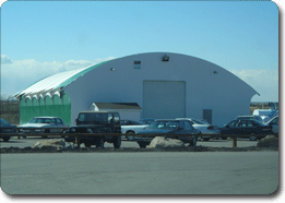 Vehicle storage facility tent 
