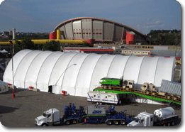 Exhibition hall tent