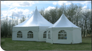 Peak Marquee MQ17Hex tents for party and events