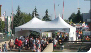 Peak Marquee MQ2030T Entrance canopy for exhibition event