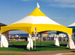 Yellow and white Peak Marquee