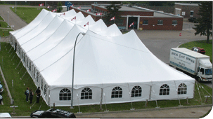 Large venue Twin Peak Pole Tent, PPT40X, Corporate Special Event Tent