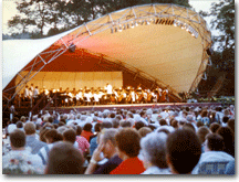 Arabesque symphony Concert Tent, Outdoor Concert on a warm summer afternoon