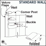 Diagram/Setup of standard Peak Marquee wall without the Baton