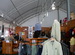 WSSL Modular Clearspan Building, Winter Style Tent, interior of commercial style winter tent keeping shoppers warm at -40