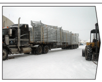 WSSL GIGA-SPAN Tent, Arctic Winter Games, the large portable structure components arrives