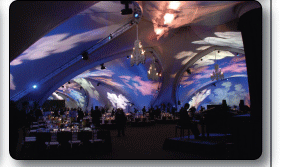 WSSL Arabesque Tents, Cemex 2006, inside the corporate party tent with amazing lighting