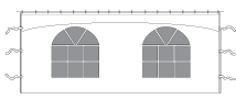 Peak Marquee MQ10H French Window Wall Panel
