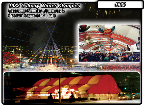Warner Shelter Fabric Structures at the 1988 Winter Olympics