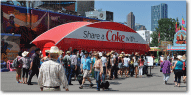 Share a Coke with (MOD1X) structure at the Calgary Stampede 2014