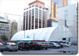 Beer hall tent at Calgary stampede