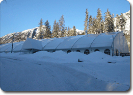 Golf course clubhouse/proshop tent