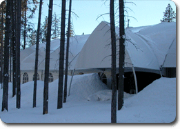 Golf course clubhouse/proshop tent
