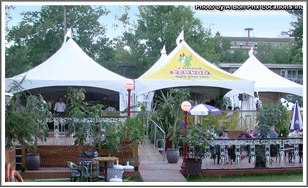 Peak Marquee Patio Tent for Just for laughs