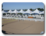 Portable Peak Marquee Sun Shade Structures for beach volley ball event