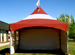 White and Red Canvase School Event MQ15 Tent