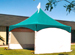 Shade and Smoking room MQ15 tent, Green Canopy and White Walls