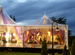 Beautiful clear Peak Marquee tents 20’ x20’ and 34’ Hexagon 