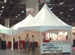 Exhibition Kiosk Peak Marquee MQ17Hex tents at tradeshow