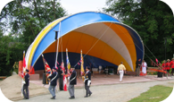 Outdoor concert stage cover tent