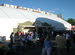 GIGA-SPAN Series 37, Mod 131' Wide, side entrance to the Nashiville North Stampede and Event Tent