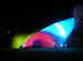 WSSL Arabesque Stage Cover Tent, model SA41, with amazing night stage lighting