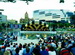 WSSL Arabesque Stage Cover Tent, model SA56, band shell tent being used for symphony concert at Olympic Plaza in Calgary