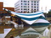 WSSL Arabesque Stage Cover Tent, model SA56, band shell tent being used for symphony concert event at Olympic Plaza in Calgary