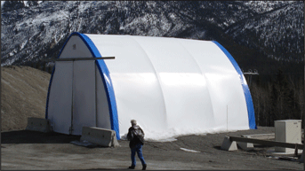 Warner Shelters Garage Tent, highway Maintenance tent